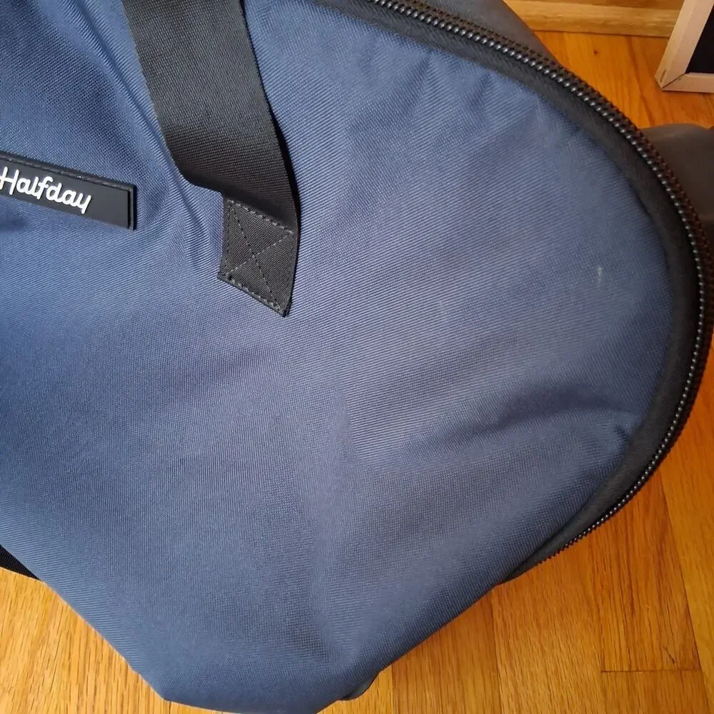 Halfday Travel Duffel Garment Bag 45L Travel Bag Marine Blue Navy W/Strap